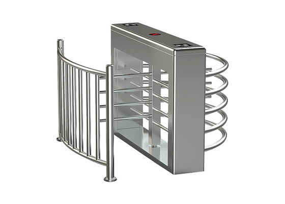 SS304 RFID ไม้กั้นทางหมุนแบบเอวพร้อมกำลังไฟ 30W และเวลาตอบสนอง 0.2 วินาที สำหรับการควบคุมการเข้าถึงที่ปลอดภัย