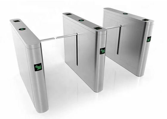 รูปทรงเพรียวบาง SS304 ออปติคอล Drop Arm Turnstile 24V BLDC Stainless Steel Turnstile
