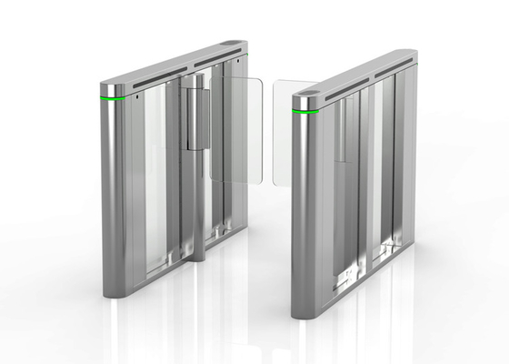 ป้องกันการกระแทก 40W DC Swing Barrier Turnstiles กลไกแบบไม่สูญเสีย
