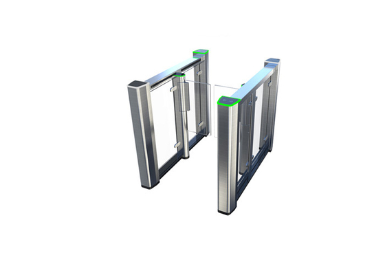 ไฟแสดงสถานะ RGB ทางเข้าสนามบิน RS485 SS304 Flap Barrier Gate พร้อมปีกใส