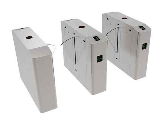 Lane 600mm Retractable Flap Barrier Card Reader รวมสายเข้า DC24V