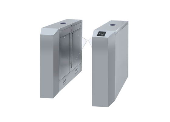 24V BLDC Flap Barrier Turnstile การวาดลวด AC100V พร้อมการจดจำใบหน้า