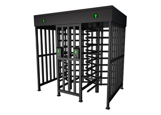 QR Reader ความสูงเต็ม Turnstile Bi Directional Dual Lane 1.5mm ความหนา 2000mA