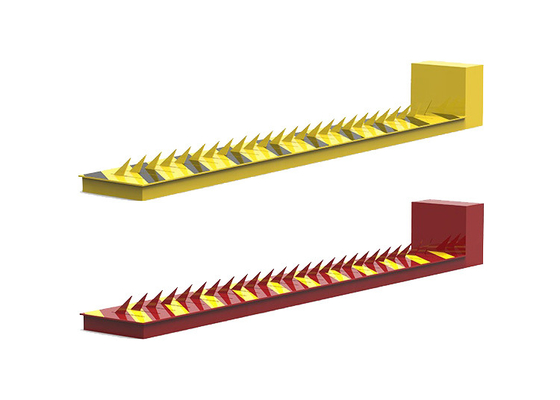 ลดความเร็วยางรถยนต์ Spike Barrier 304 สแตนเลสชุบสังกะสีแบบจุ่มร้อน