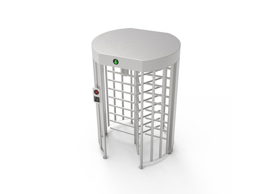เครื่องอ่านบัตร Swipe ความสูงเต็ม Turnstile ความปลอดภัยสูง 38mm Round Tube