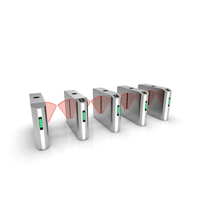 ที่วิ่งอย่างราบรื่น Baffle Gate Turnstile อุปสรรคสำหรับคนเดินเท้าด้วย BLDC Motor